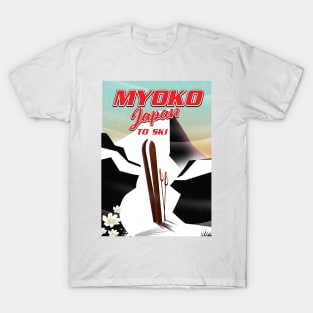 myoko japan ski poster T-Shirt